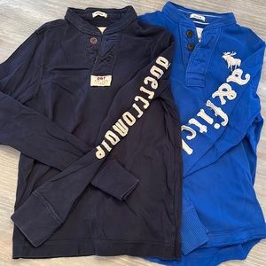 Abercrombie Boys Long Sleeve Shirts. Size Medium